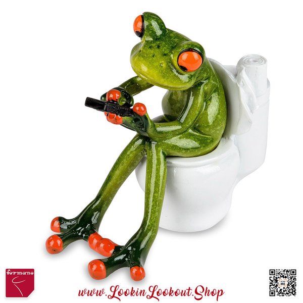 Formano Deko-Frosch » Toilette & Handy « hellgrün