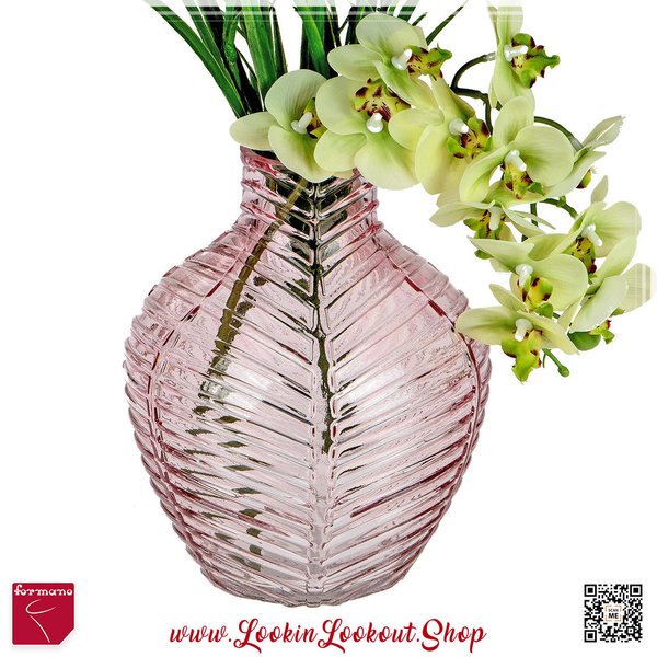Formano Glas-Vase » Flamingo « 20cm