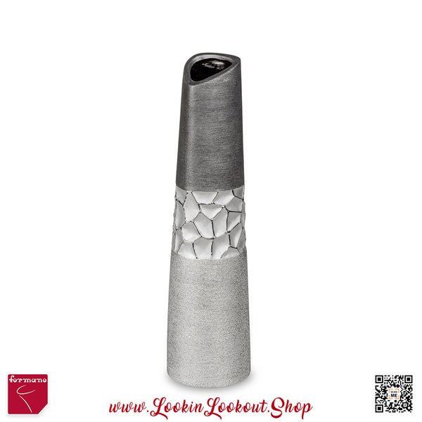 Formano Vase » Silber-Grau « 30 cm