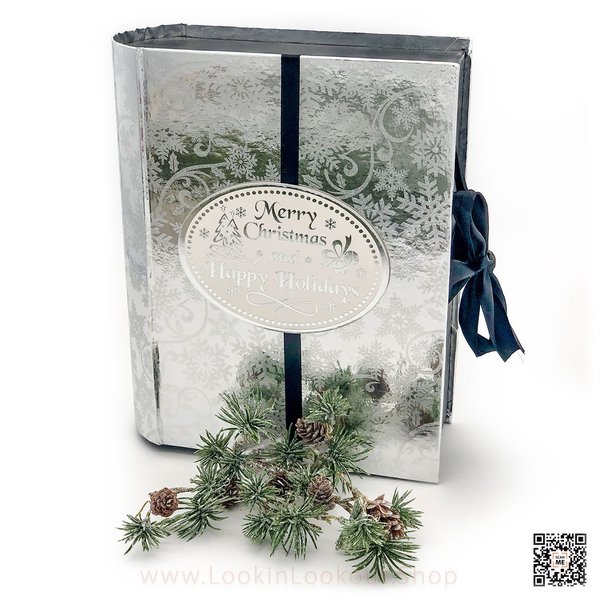 Weihnachts-Geschenkbox » Merry Christmas ... « Silber