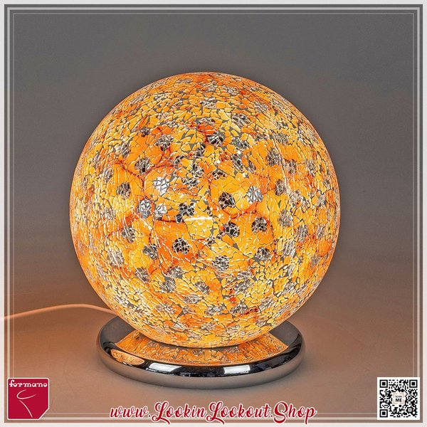 Formano Lampe » Mosaik « LED Ø 22cm Touch Orange/Lachs