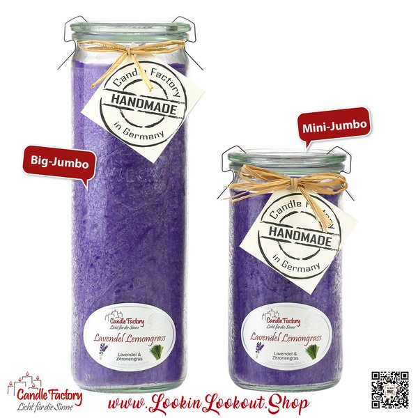 Candle Factory - Duftkerze „Mini-Jumbo" » Lavendel Lemongras «