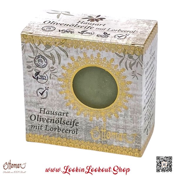 Ottoman » Hausart « grüne Olivenölseife mit Lorbeeröl - vegane Naturseife