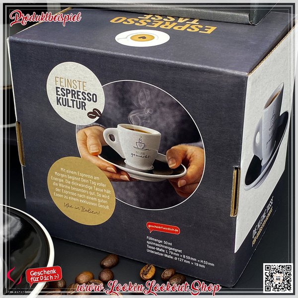 Espresso-Tasse für Dich » Mit Liebe gekocht «