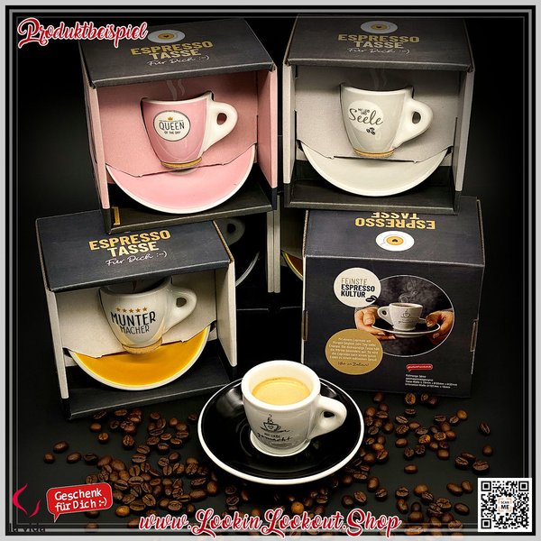 Espresso-Tasse für Dich » Mit Liebe gekocht «