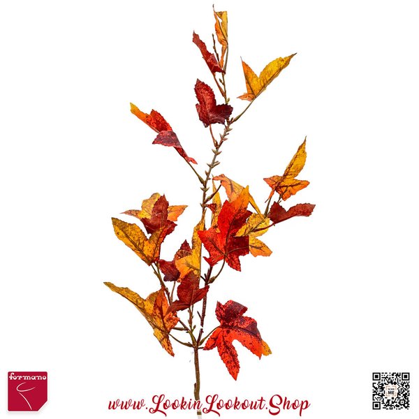 Formano » Herbstblätterzweig « rot-orange 95cm