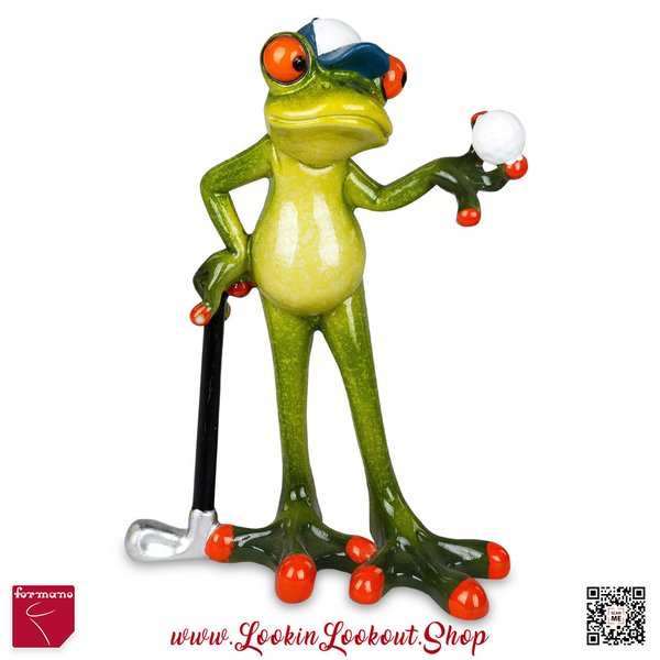 Formano Deko-Frosch » Golf-Spieler « hellgrün